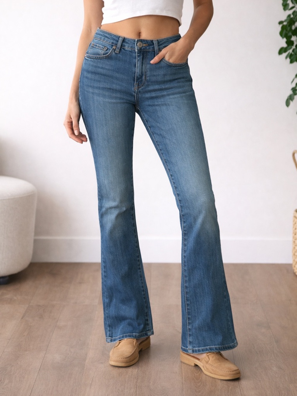Articles Of Society Blue Flare Leg Jeans